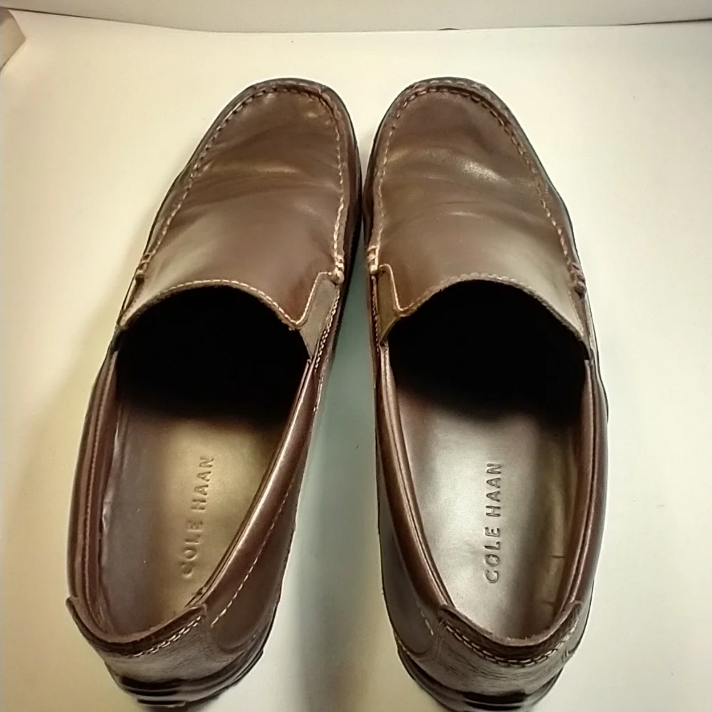 Cole Haan Tucker Venetian Brown Leather Slip On Loafers Men's sz 11M